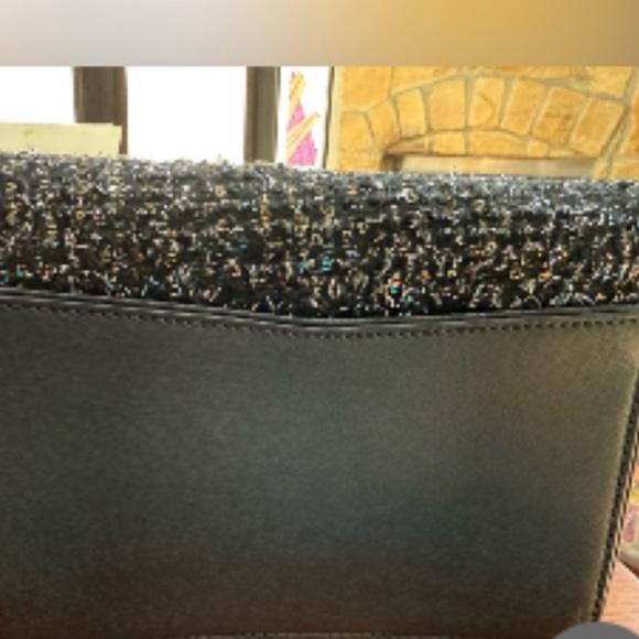 Kate Spade Neve Tinsel Crossbody Bag Black Silver NWOT - Picture 7 of 7